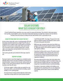 What Size Solar System is Right for You? flyer