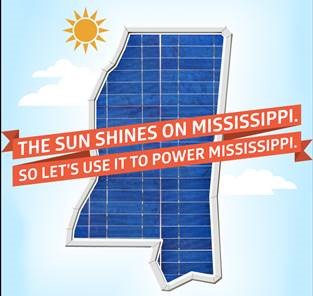 The sun shines on Mississippi. Let's use it to power Mississippi.